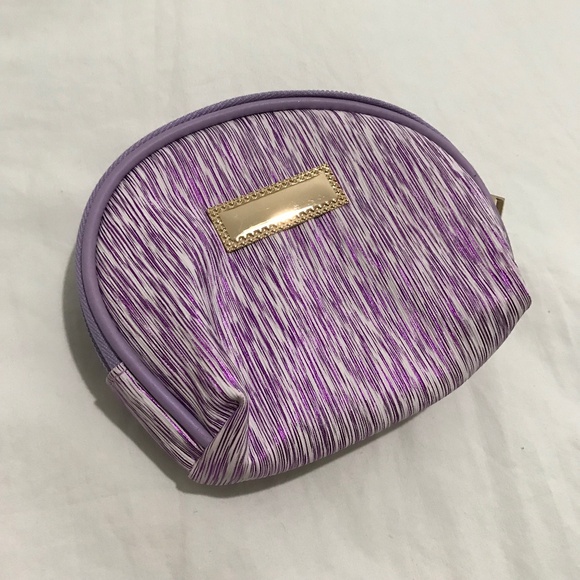 Avenue 9 Handbags - Coin Purse Cosmetic Sparkly Purple Pink Pouch Bag